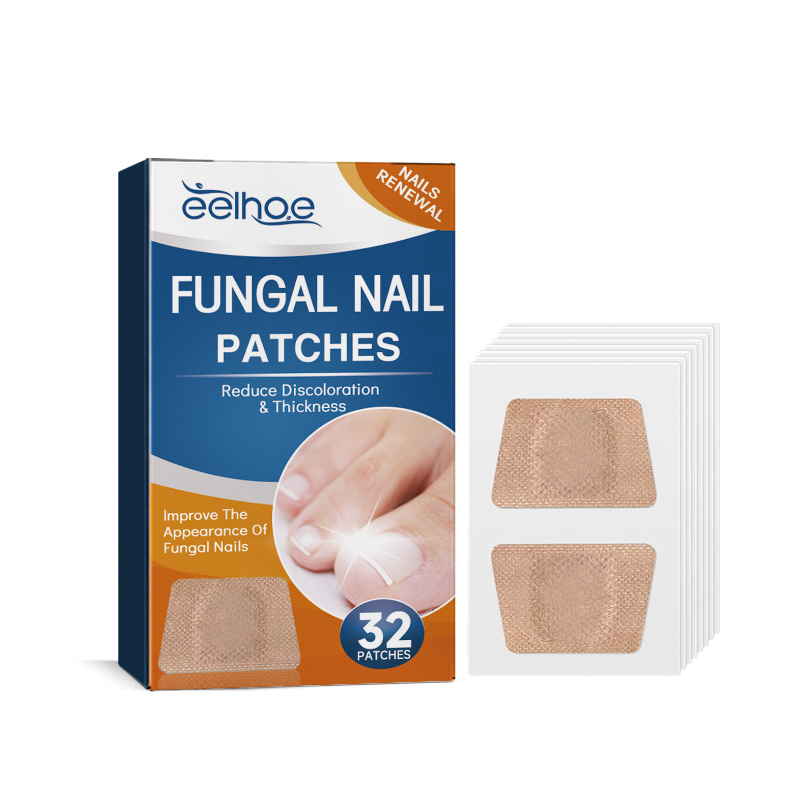 EELHOE gray care toenail soft inlay thickening type bright nail groove repair patch_voghion.com