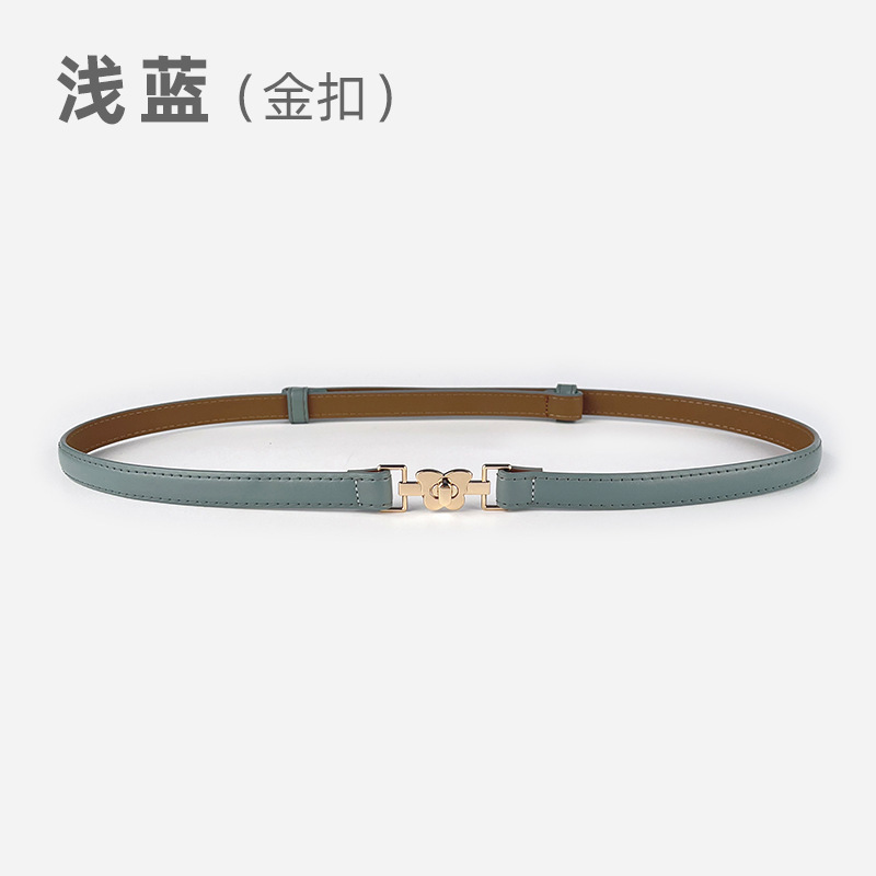 2024 無孔多用途ウエスト痩身ハイエンドレディース薄型ベルトセータースーツドレス女性のベルト|undefined