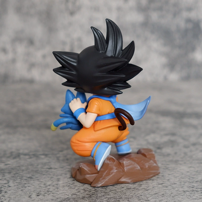 Фигурка анимации Dragon Ball Q-версии Маленький Гоку с Пуря на шасси машина подарок украшение
