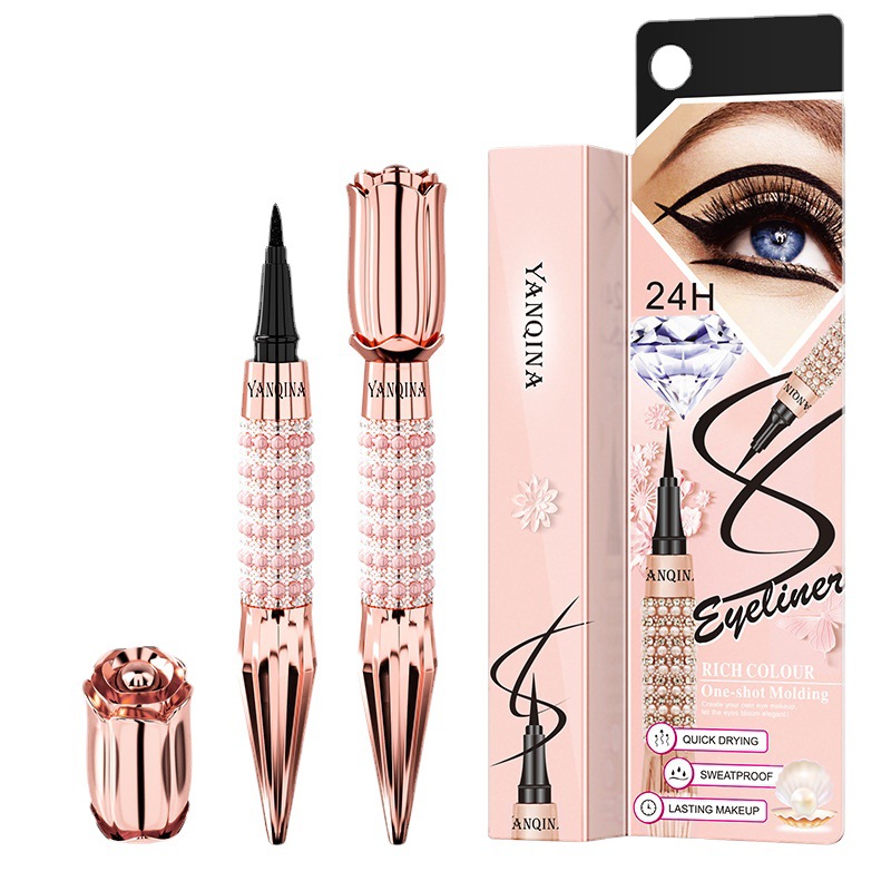 YANQINA Yanqina Scepter waterproof, sweat resistant, cool black color eyeliner liquid pen_voghion.com
