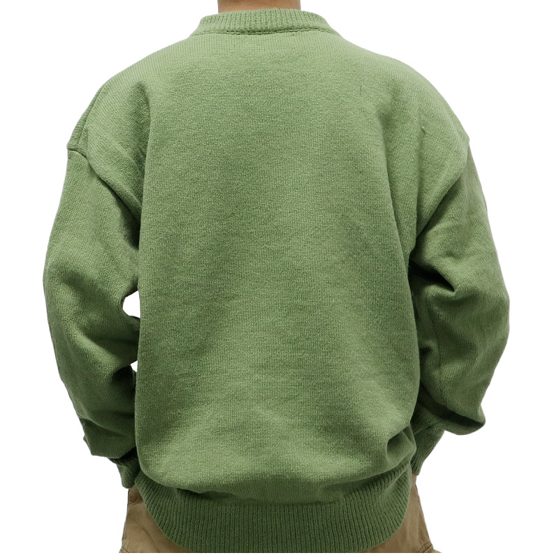 New Men's European Autumn Winter Loose Knitted Sweaters Y2K Style Printed Pullover Sweaters for Men Tops_voghion.com