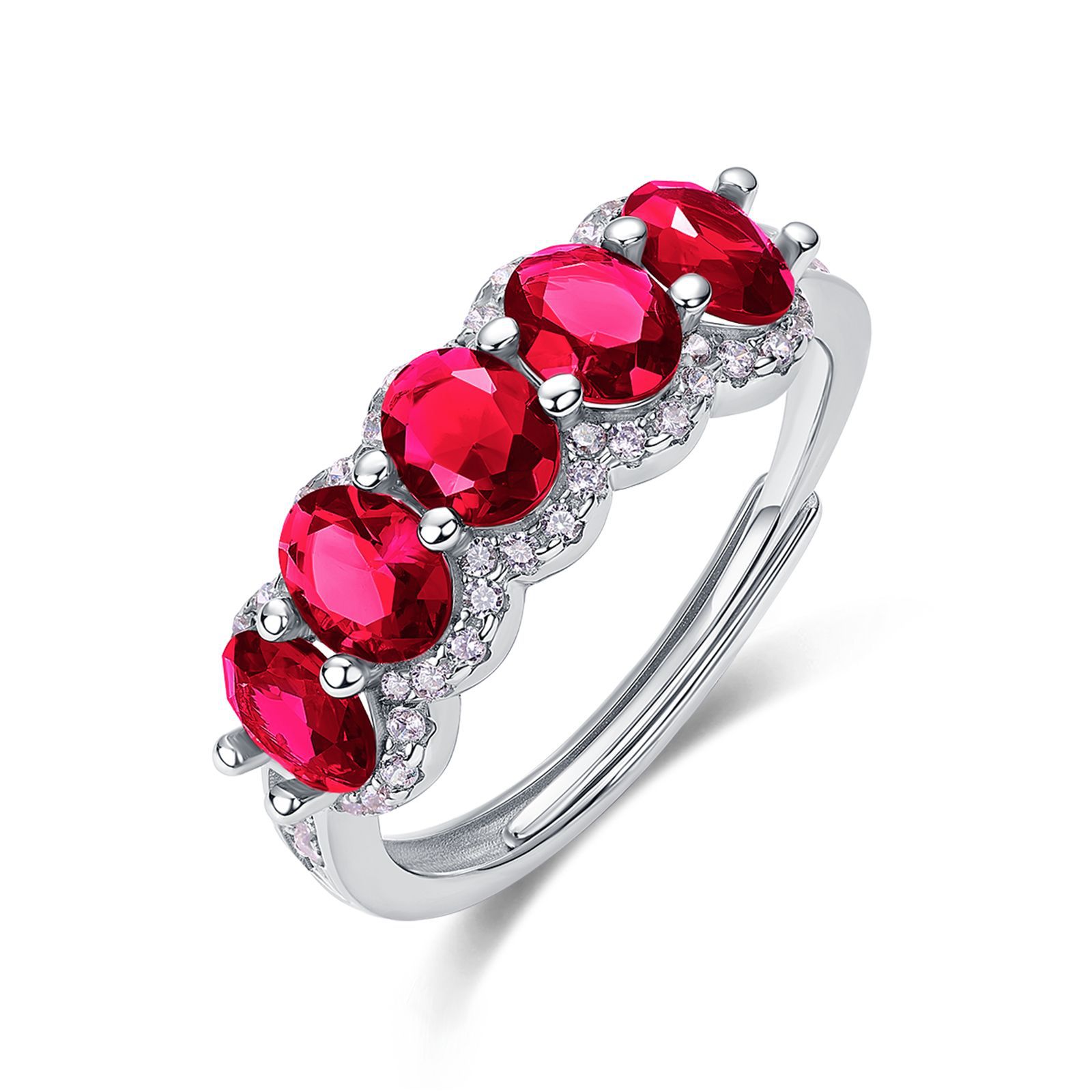 Anillo de nano circonio verde de moda de lujo ligero transfronterizo europeo y americano S925 plata abuela verde retro anillo de dedo de comida personalizado al por mayor