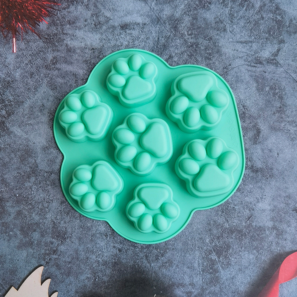 7 garras de gato 230 molde de silicona pastel helado pudín molde de postre jabón utensilios