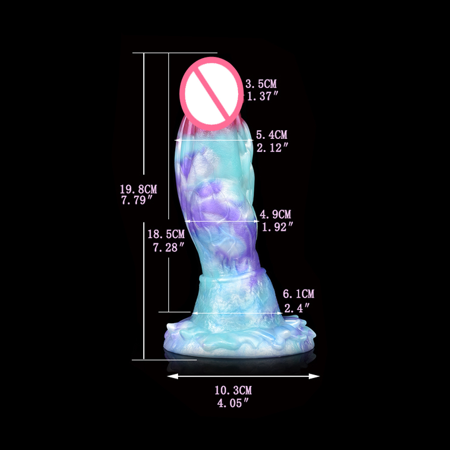 Dragón de hielo Polla pene de silicona líquida juguetes sexuales para adultos Yin anal de doble propósito clímax equipo juguetes sexuales para casa