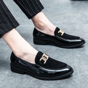 leather�羳�¿��n��һ�_��ƤЬ��ʿ�������eЬ��37�a��ɫ���_Ӣ