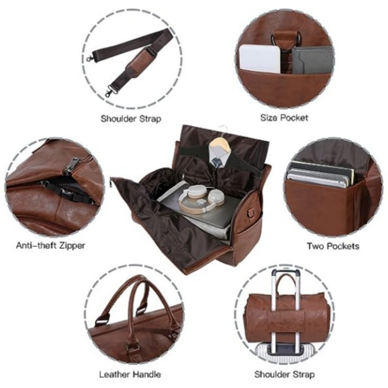 Bolsas de viaje plegables portátiles convertibles, bolsas de ropa para hombres y mujeres, bolsas de ejercicio al aire libre, bolsas de equipaje de noche, ligeras e impermeables.
