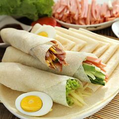 铁棍山药春饼手烫面烙馍山东春饼薄饼皮商用即食卷饼早餐伏露面饼