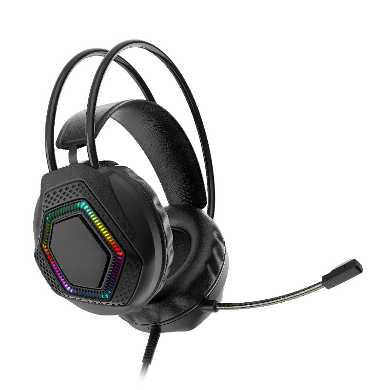 Fabricante en stock 601 auricular controlado por cable computadora USB teléfono móvil universal e-sports juego auriculares de reducción de ruido con micrófono