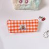 Cute capacious pencil case for elementary school students, South Korea, with embroidery