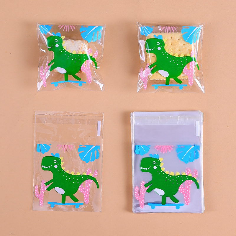 Navidad auto-Sellado bolsa pegajosa copo de nieve bolsa de embalaje crujiente máquina de sellado bolsa Año Nuevo leche azufaifo Galleta de vaca papel de embalaje azúcar