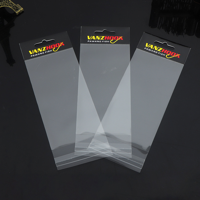 鱼饵鱼钩塑料包装袋卡头袋透明渔具鱼钩袋自粘袋 电割袋opp袋