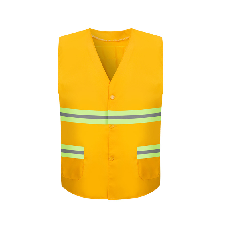 Seguridad en la construcción del sitio, saneamiento ambiental, transporte, transpirable, reflectante amarillo fluorescente, chaleco, chaleco, ropa de trabajo, personalización de soporte