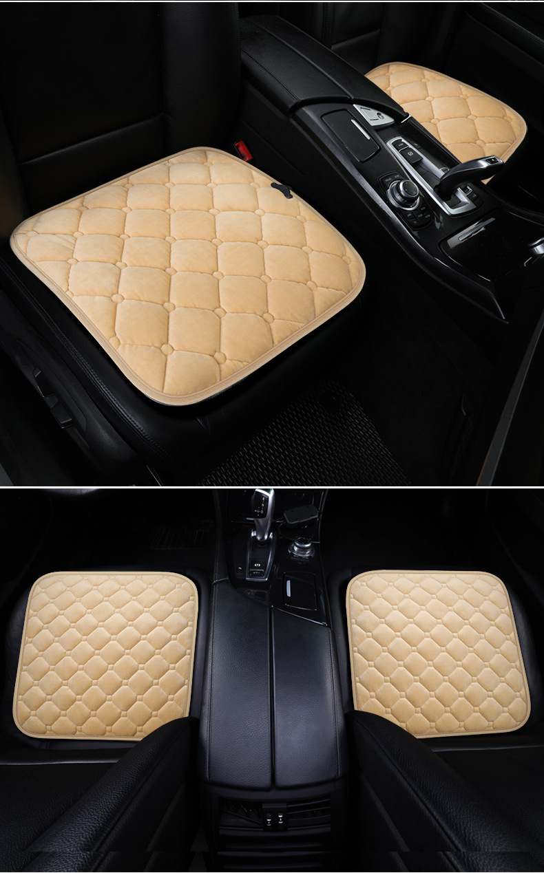 Car heating cushion winter plush non-slip cushion 5V voltage USB interface single small square cushion cross-border wholesale