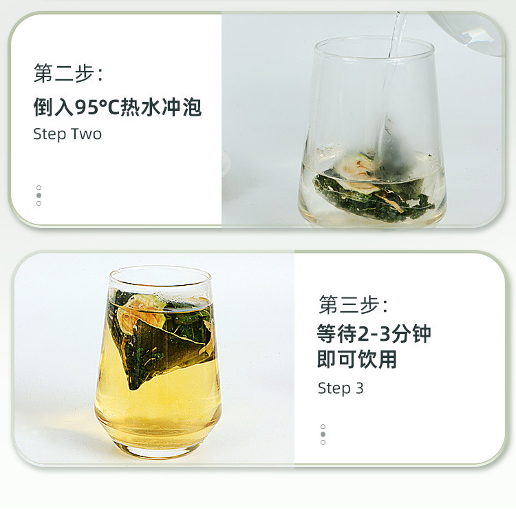 Mulberry Leaf Bitter Melon Winter Melon Peel Herbal Tea Bags 100g Independent Packets preparation
