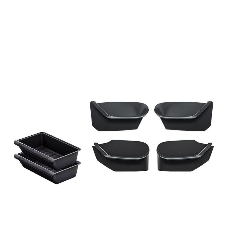 ZT는 테슬라 모델/3 HUANXIN 도어 스토리지 박스 4 도어 슬롯 TPE 소프트 실리콘 스토리지 박스에 적합합니다.