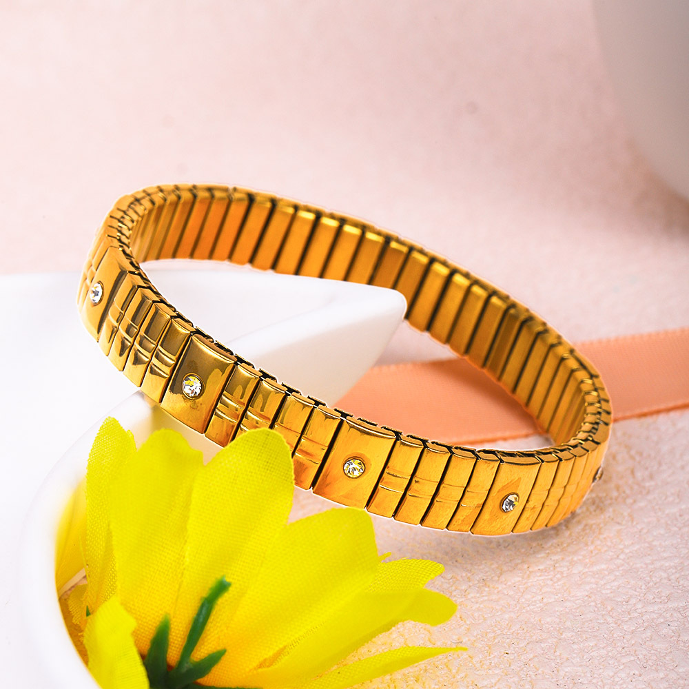 28g Weight Bracelets Classification 304 Stainless Steel Chain Material 1 Piece Quantity Holiday, Daily Occasion 304 Stainless Steel Material Geometric Pattern Women's Gender Elegant Style Elegant Geometric 304 Stainless Steel Bracelets In Bulk 8