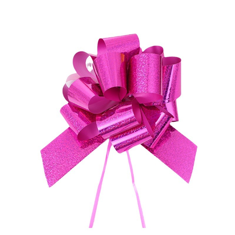 Transfronterizo de regalo de Navidad bola flor 50 metálico láser tridimensional esférico mano tirar flor fiesta decoración cinta