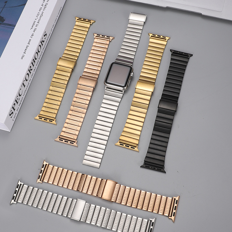 Universal Watch Strap Bamboo Horn Head Embossed Middle Eastern Retro Suitable for Samsung Huawei Apple Watch Accessories