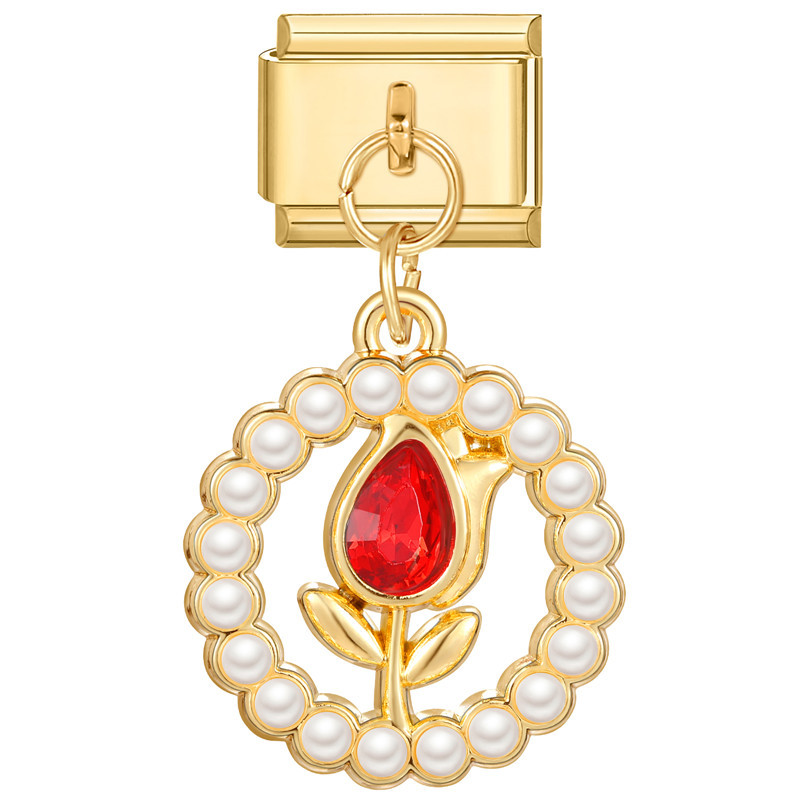 Gold base-Pearl Rose