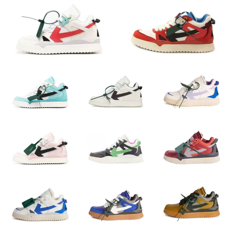 Cross-Border Fashion Sneakers Off Joint Men's and Women's Sports Casual Shoes White Small White Shoes Low-Cut Lace-Up Arrow Shoes