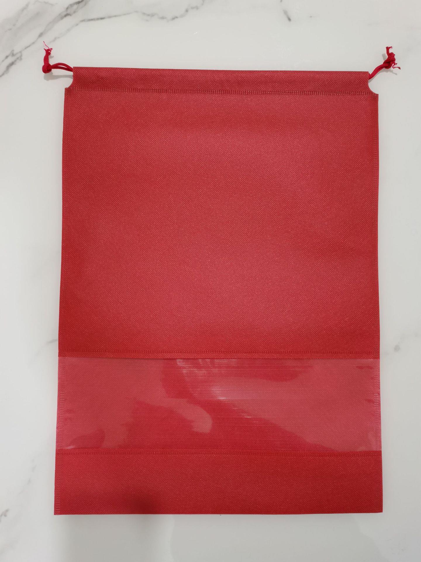 Bolsa de almacenamiento de zapatos no tejidos bolsa de cordón sucia a prueba de polvo transparente bolsa de cordón transpirable bolsa de almacenamiento de ropa de viaje