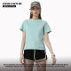 Summer solid color heavyweight 240G Solona cool basic Joker short sleeve T-shirt women's daily simple short sleeve jacket