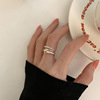 Design brand minimalistic universal ring, Korean style, trend of season, wholesale