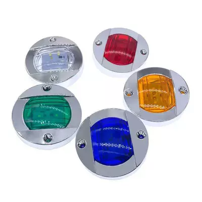 6LED Dairəvi Yük Maşını Yan İşığı 12-24V, Treyler Kruiz Qayıq Siqnal İşığı