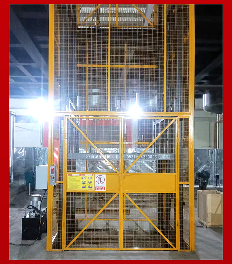 Customized electric hydraulic lift for loading and unloading goods, used in factory workshops, warehouses, and production facilities, with a load capacity of three tons