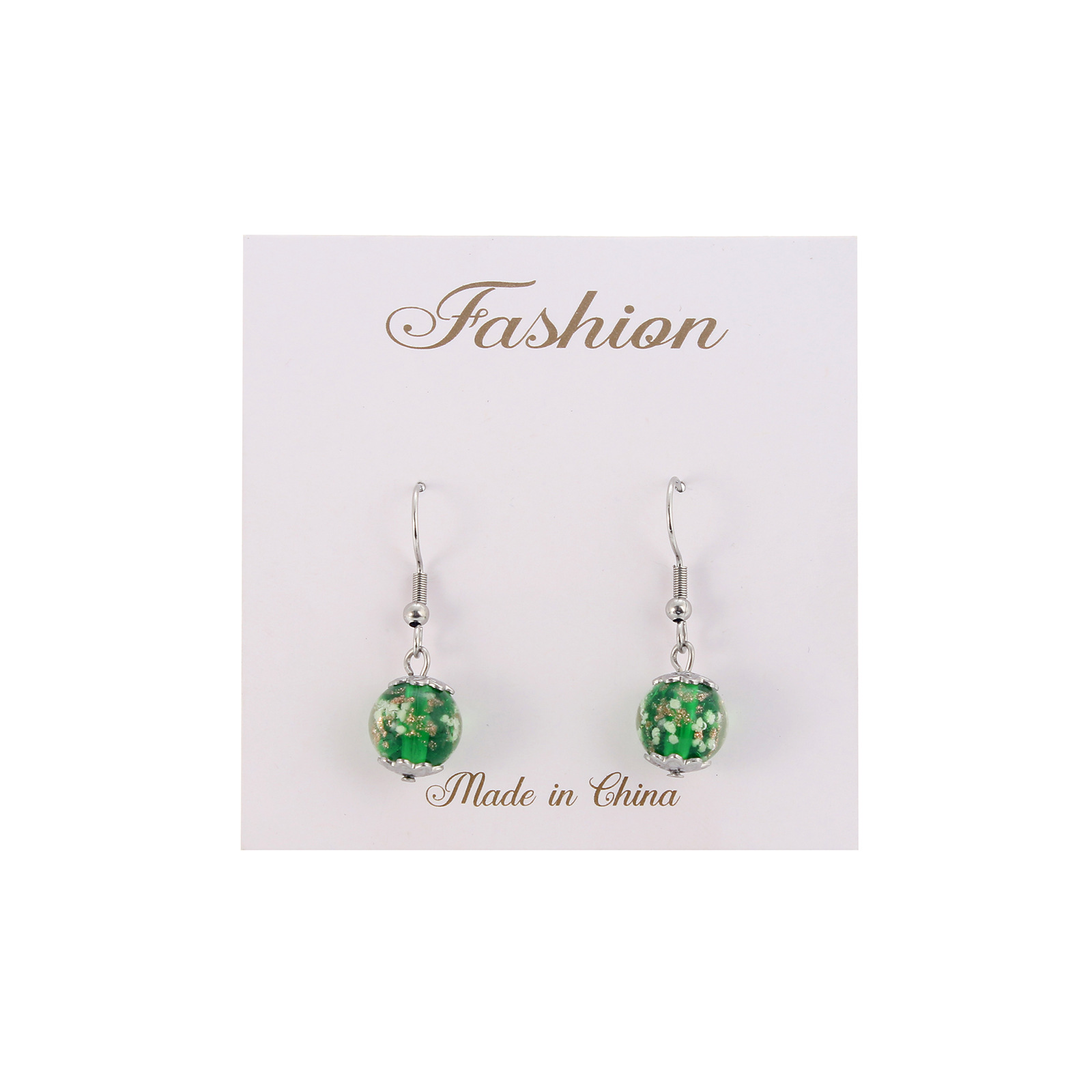 Simple Style Ditsy Floral Stainless Steel Plating Drop Earrings 1 Pair