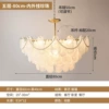 A gold five layer [80cm] Three -color -hanging pearls on the side