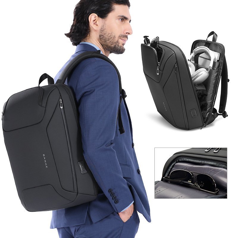 Bange Men's Waterproof Business Laptop Backpack With Usb Port_voghion.com