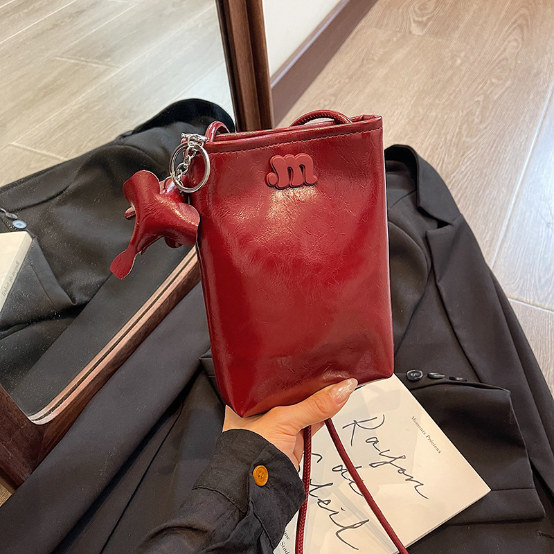 Mini Small Bag for Women 2024 Summer Trendy Fashion Woven Bucket Bag Versatile Crossbody Phone Shoulder Bag Simple