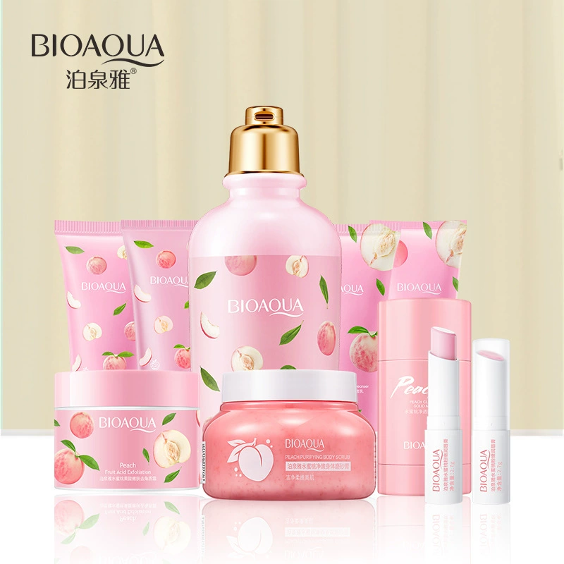 Boquanya персиковый омолаживающий крем-скраб для тела глубокое очищение Отшелушивающий отбеливающий шелковистый уход за телом