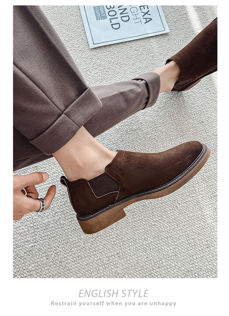 New men's shoes breathable casual leather shoes men set foot a slip-on low-top men's shoes_voghion.com