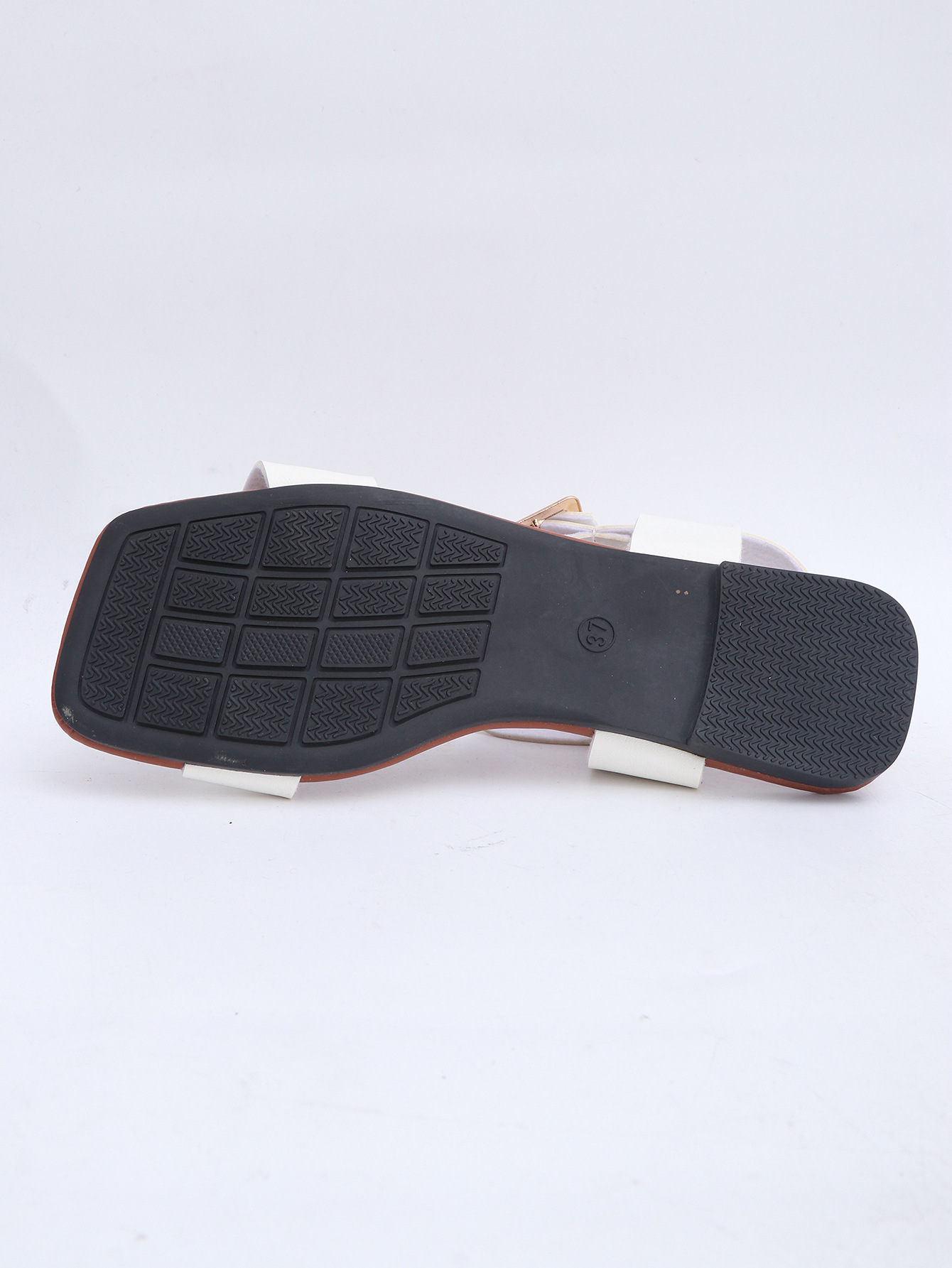 Plus Size Women's Square Toe Flat Roman Sandals Summer European And American Style Beach Sandals Size 43_vogvips.com