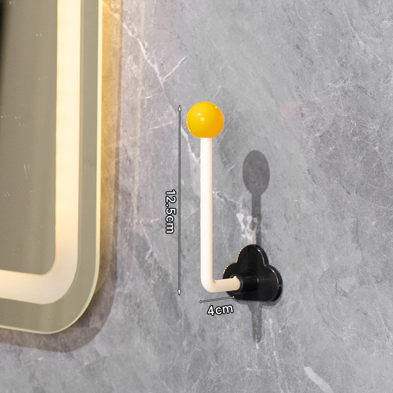 Anillo de cabello de dopamina estante de almacenamiento de banda de cabello de baño sin perforación gancho para el cabello clip de cabello correa cabeza de banda de cabello estante de almacenamiento