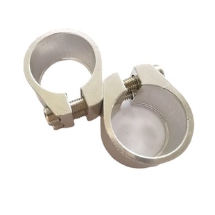 Mountain bike seat card bicycle seat clamp electric car pipe clamp lithium tram seat clamp silver 31.8/34.9