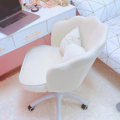 Chair Girls Cute Bedroom Dormitory Computer Chair Comfortable Swivel Lift Backrest Desk Chair Cosmetic Stool Writing Chair