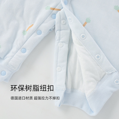 Baby one-piece suit, autumn and winter thin cotton long-sleeved baby clothing, baby crawling suit, unisex baby clothes, baby hariyoku
