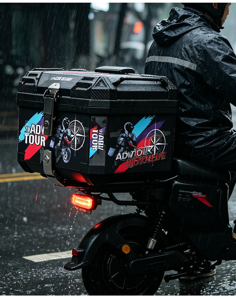 Xiaoniu multi-style motorcycle trunk, electric vehicle rear trunk, universal extra-large capacity battery delivery trunk