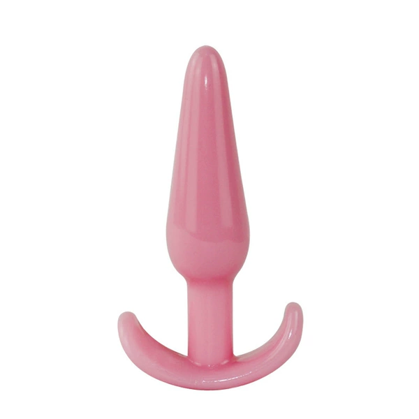 Silicone anal plug-a plant-pink