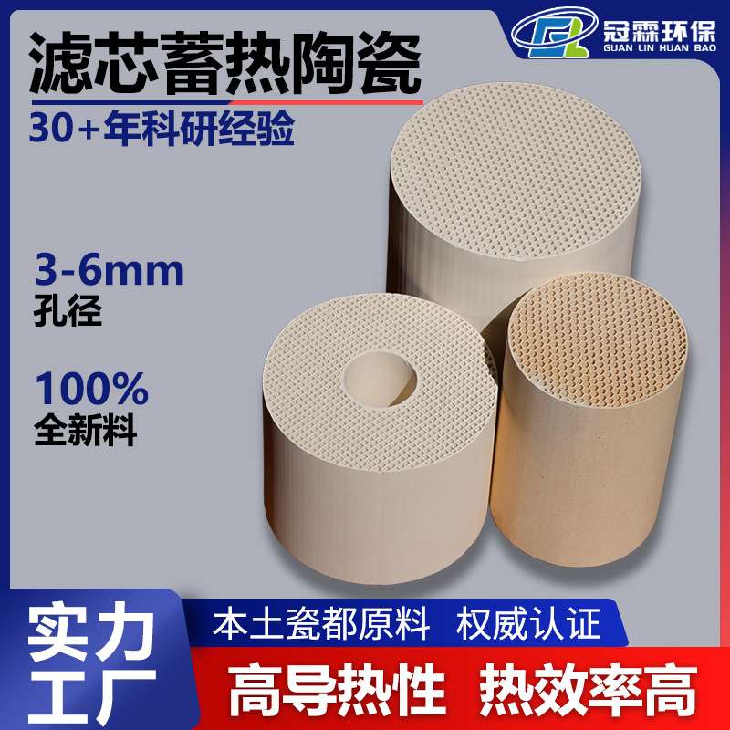 冠霖蜂窝陶瓷 新风系统热回收核心陶瓷滤芯 包边棉蜂窝蓄热体