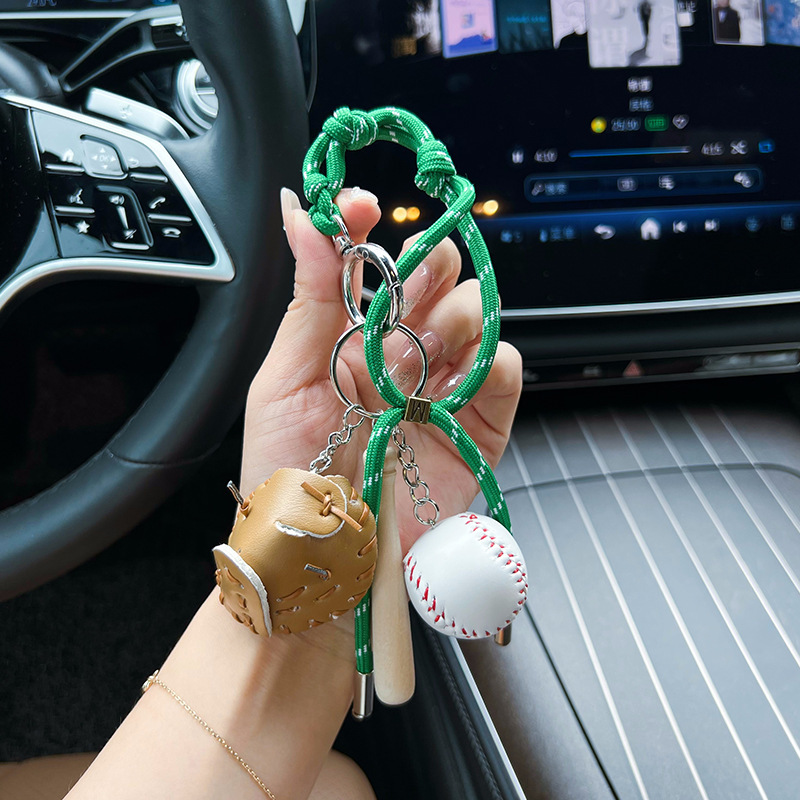 インスタ风クリエイティブ野球手ひもバッグストラップiu系カップル编みストラップキーホルダー饰り手ひも|undefined