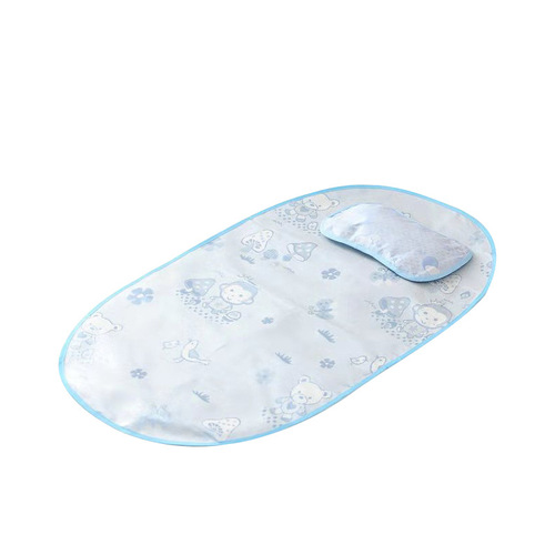 Summer Baby Ice Silk Cooling Mat Newborn Baby Breathable Sweat Absorbent Baby Bed Mat Wholesale