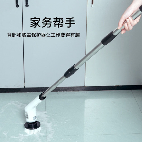 Cleaning, decoration, cleaning brush accessories, multifunctional automatic shrinking three-section pole, new house cleaning and mop brush head