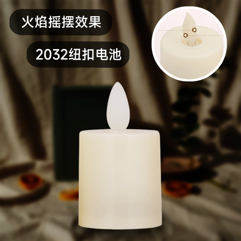 欧美跨境热销led电子蜡烛灯遥控磁吸充电圣诞装饰品摆件氛围灯|undefined