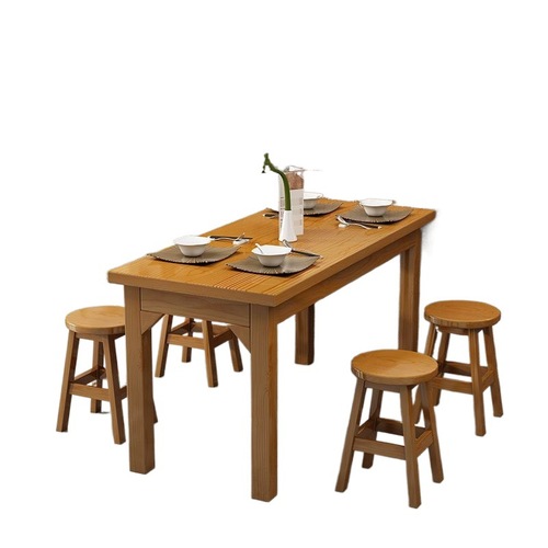 zsr solid wood fast food dining table and chairs restaurant dining table snack bar table and chair combination simple hot pot table barbecue table length