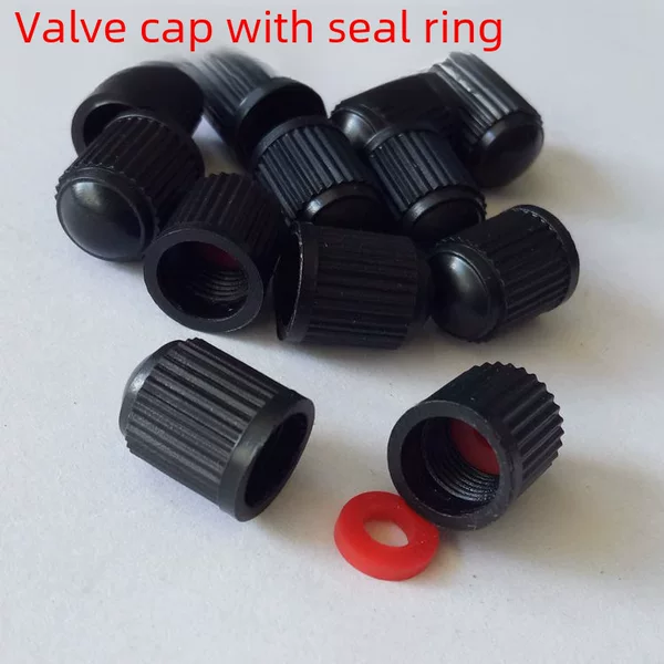 Thickened plastic valve cap with seal ring valve cap car bicycle tire dust cover dust cap