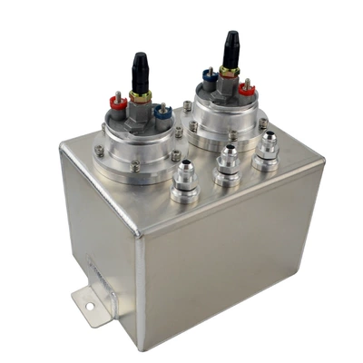 Cross-Border Popular 3L Double-Hole Fuel tank - fuel-tank-with-oil-pump-silver